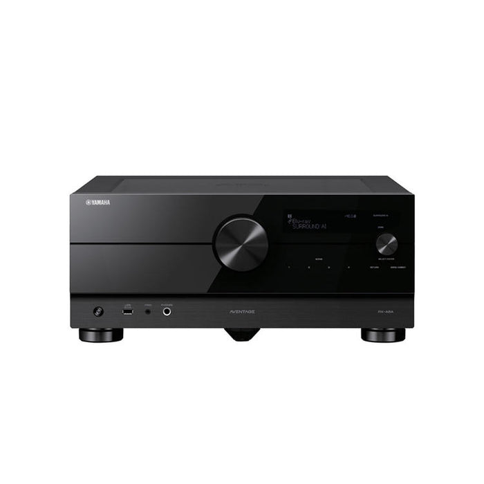 Yamaha RXA8A | Récepteur AV cinéma maison 11.2 - Série Aventage - HDMI 8K - MusicCast - HDR10+ - 150W X 11 avec Zone 3 - Noir