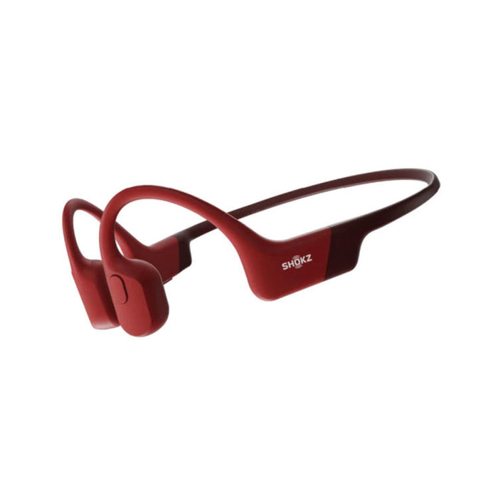 SHOKZ OpenRun | Bone Conduction Earphones - Sport - Bluetooth - 8 hours battery life - Red