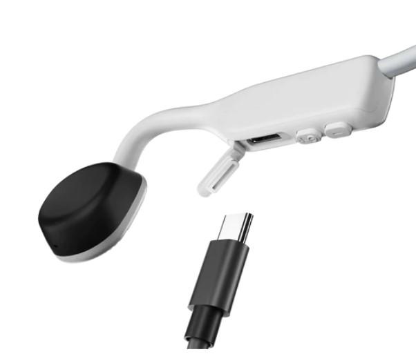 SHOKZ OpenMove | Bone Conduction Earphones - Bluetooth - 6 hours battery life - Alpine White