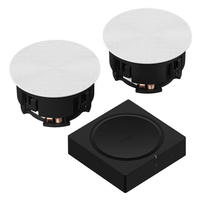 Sonos | Ensemble In-Ceiling - Amp avec 2 Haut-parleurs In-Ceiling 6" - Wi-Fi