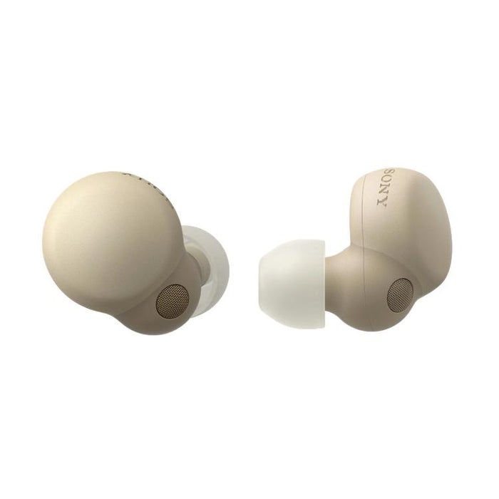 Sony WFLS900N | In-Ear Headphones - LinkBuds - 100% Wireless - Bluetooth - Microphone - Active Noise Cancellation - Cream