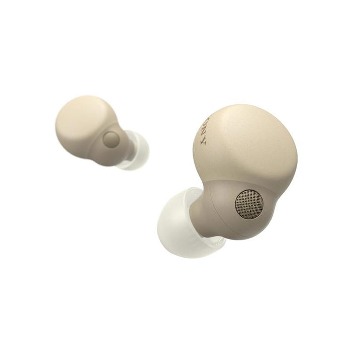 Sony WFLS900N | In-Ear Headphones - LinkBuds - 100% Wireless - Bluetooth - Microphone - Active Noise Cancellation - Cream