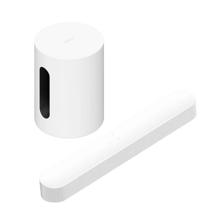 Sonos | Entertainment System with Beam (Gen.2) and Mini-Sub - White