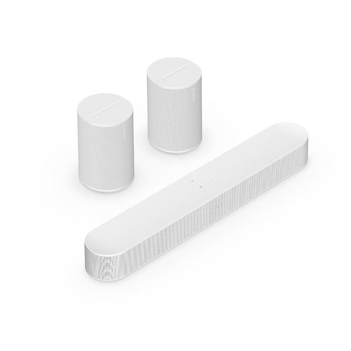 Sonos | Ensemble de son ambiophonique avec Beam - 2 Era 100 + Beam - Blanc