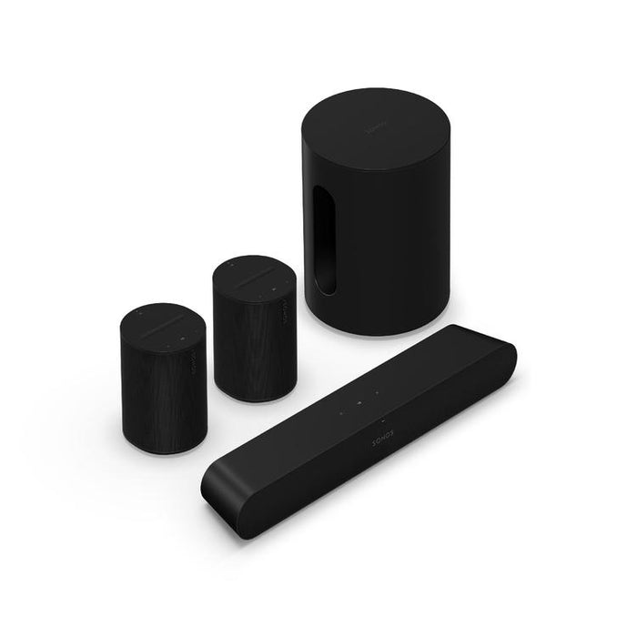 Sonos | Immersive Set with Ray - Sub Mini - 2 x Era 100 - Black