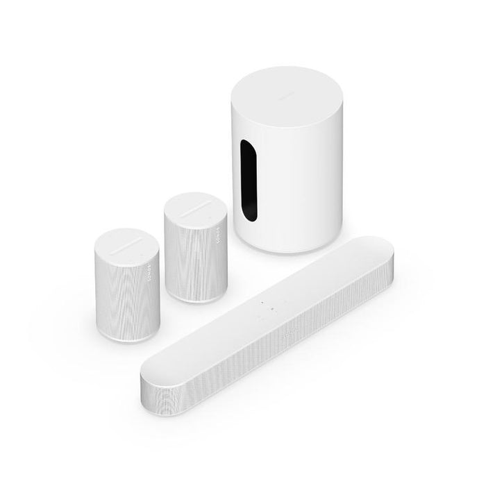 Sonos | Immersive Set with Beam - Sub Mini - Era 100 - White