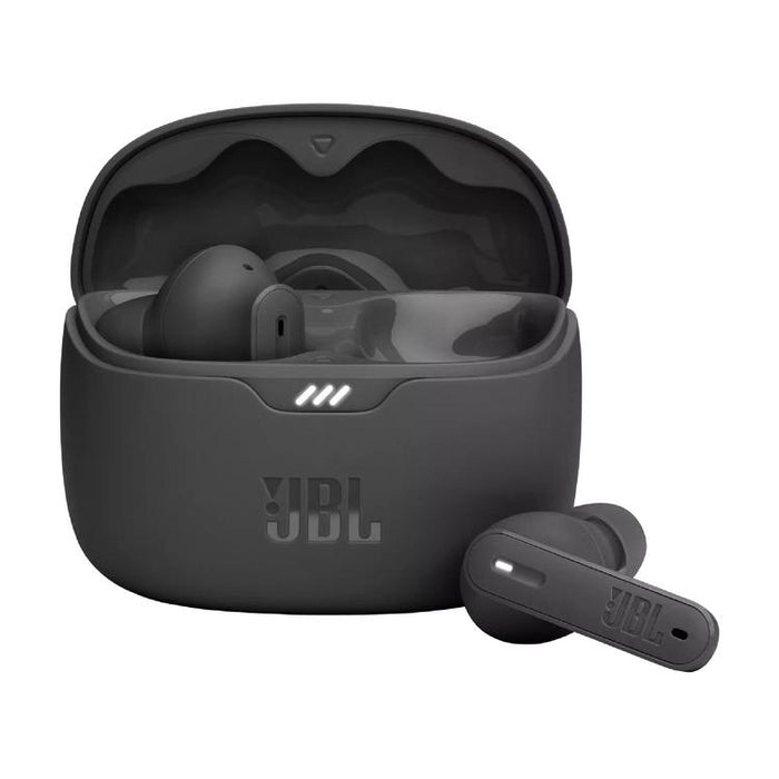 JBL Tune Beam | Écouteurs intra-auriculaires - 100% Sans fil - Bluetooth - Smart Ambient - Conception Stick-open - Noir