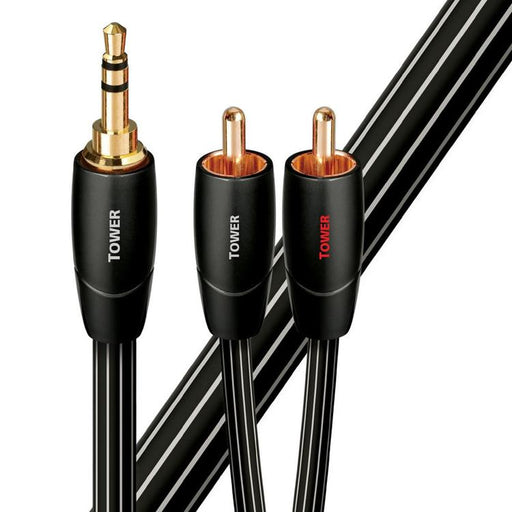 Audioquest Tower | Gold Plated 3.5mm Jack to RCA Cable - 2 Meters-SONXPLUS Chibougamau