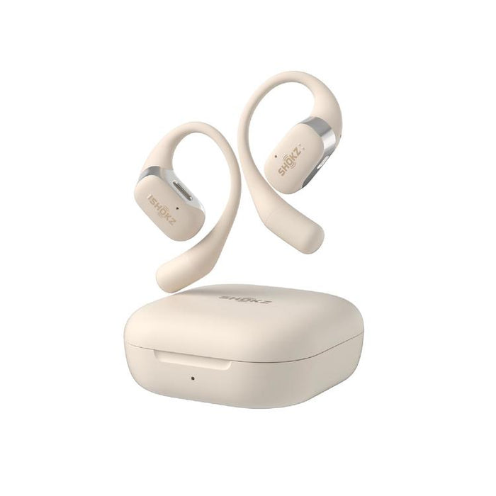 SHOKZ OpenFit | Open-Ear Headphones - Up to 28 hours of listening - Bluetooth - Beige