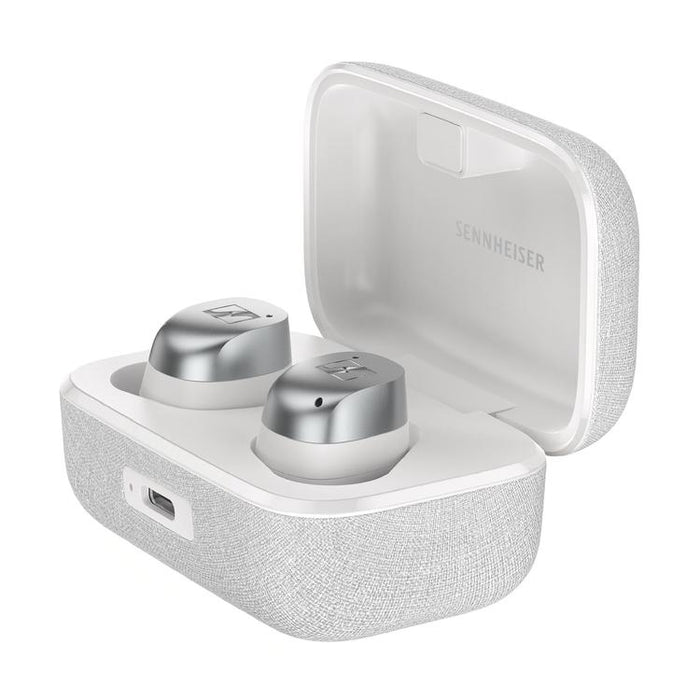 Sennheiser MOMENTUM True Wireless 4 | Écouteurs intra-auriculaires - Sans fil - Réduction adaptative du bruit - Blanc/Argent-SONXPLUS Chibougamau