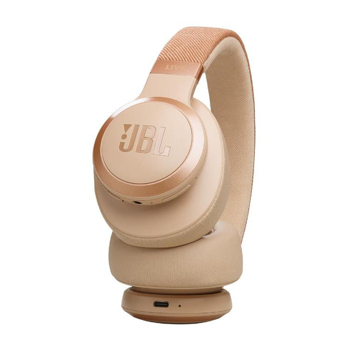 JBL Live 770NC | Écouteurs circum-auriculaires - Sans fil - Bluetooth - Sable