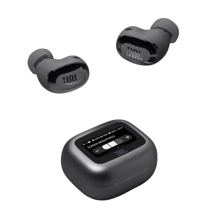 JBL Live Buds 3 | In-Ear Headphones - 1.45" LED Touch Screen - Bluetooth - Black-Sonxplus Chibougamau