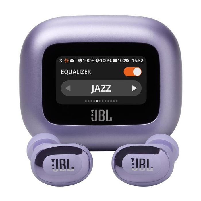 JBL Live Buds 3 | Écouteurs intra-auriculaires - Écran tactile LED 1,45" - Bluetooth - Mauve-Sonxplus Chibougamau