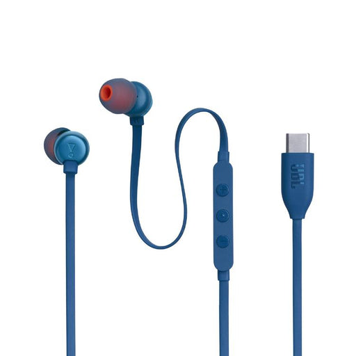 JBL Tune 310C | In-Ear Headphones - Wired - USB-C - 3 Button Remote Control - Blue-Sonxplus Chibougamau