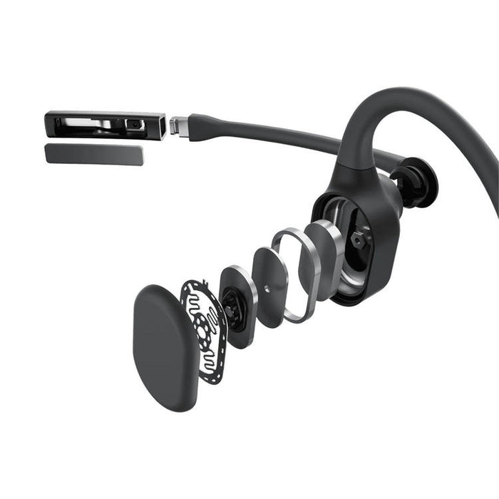 SHOKZ OpenComm2 | Écouteurs à conduction osseuse - Bluetooth - Microphone - Noir