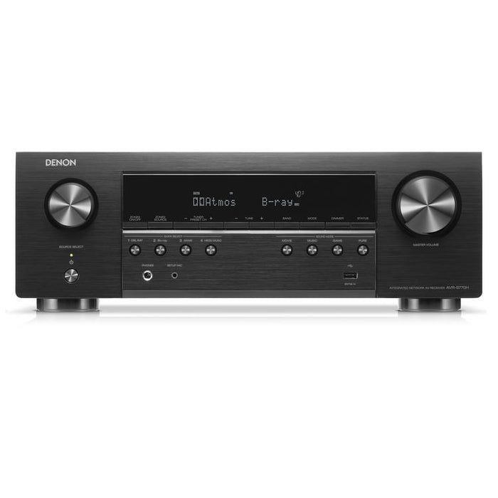 Denon AVR-S770H | Récepteur AV - 7.2 canaux - Cinéma maison - 8K - HEOS intégré - 75W - Noir