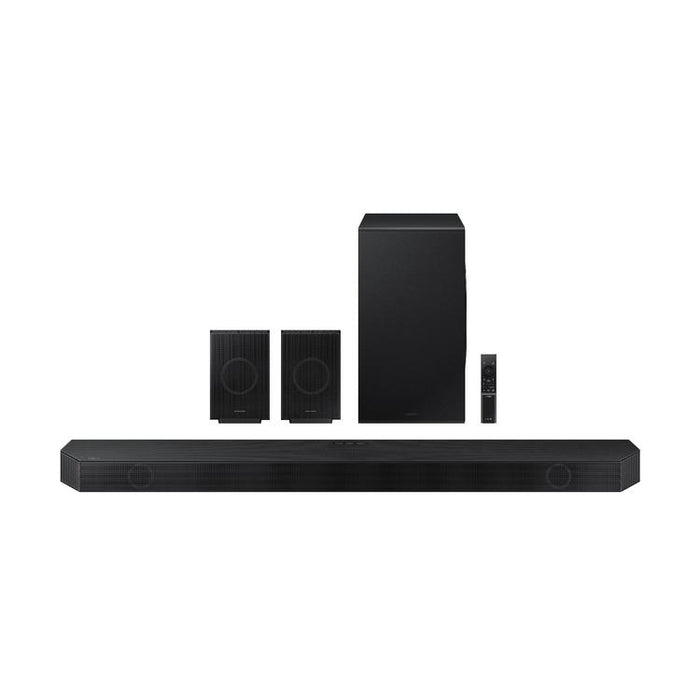 Samsung HWQ990D | Barre de son - 11.1.4 canaux - Dolby ATMOS - Sans fil - Caisson de graves sans fil et Haut-parleurs arrière inclus - 656W - Noir