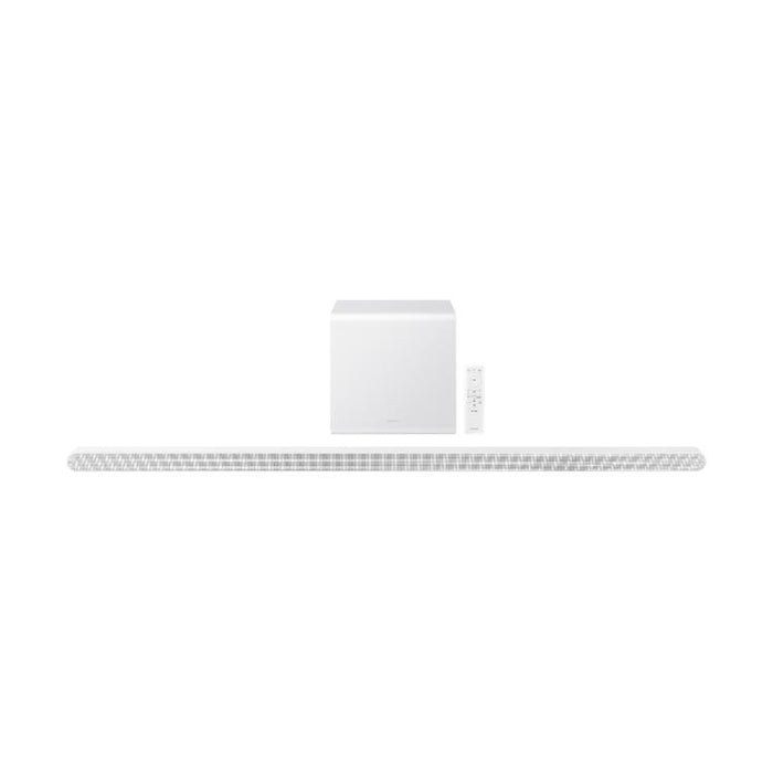 Samsung HW-S801D | Barre de son ultra slim - 3.1.2 canaux - Caisson de graves sans fil - 330W - Dolby Atmos - Bluetooth - Blanc