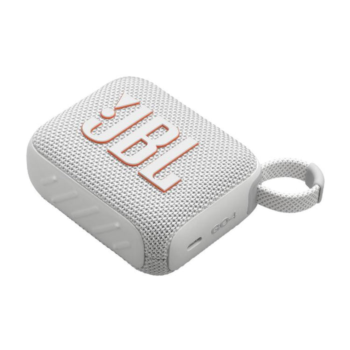 JBL GO 4 | Mini haut-parleur portable - Bluetooth - IP67 - Blanc-Sonxplus Chibougamau