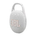 JBL Clip 5 | Haut-parleur à mousqueton portable - Bluetooth - IP67 - Blanc-Sonxplus Chibougamau