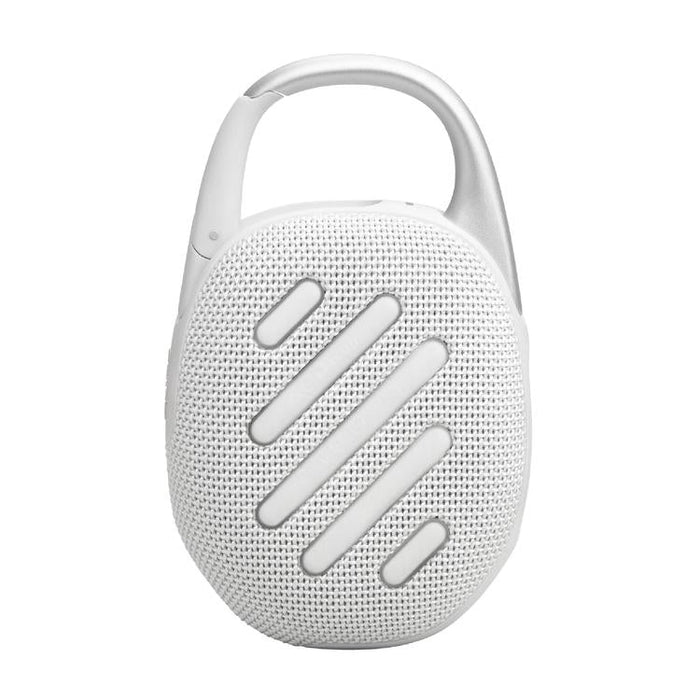 JBL Clip 5 | Portable Carabiner Speaker - Bluetooth - IP67 - White-Sonxplus Chibougamau