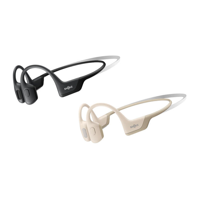 SHOKZ OpenRun Pro Mini | Écouteurs à conduction osseuse - Sport - Bluetooth - 10 Heures d'autonomie - Beige