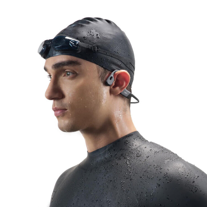 SHOKZ OpenSwim Pro | Écouteurs à conduction osseuse - Pour Natation - Bluetooth - IP68 - 9 Heures d'autonomie - Gris