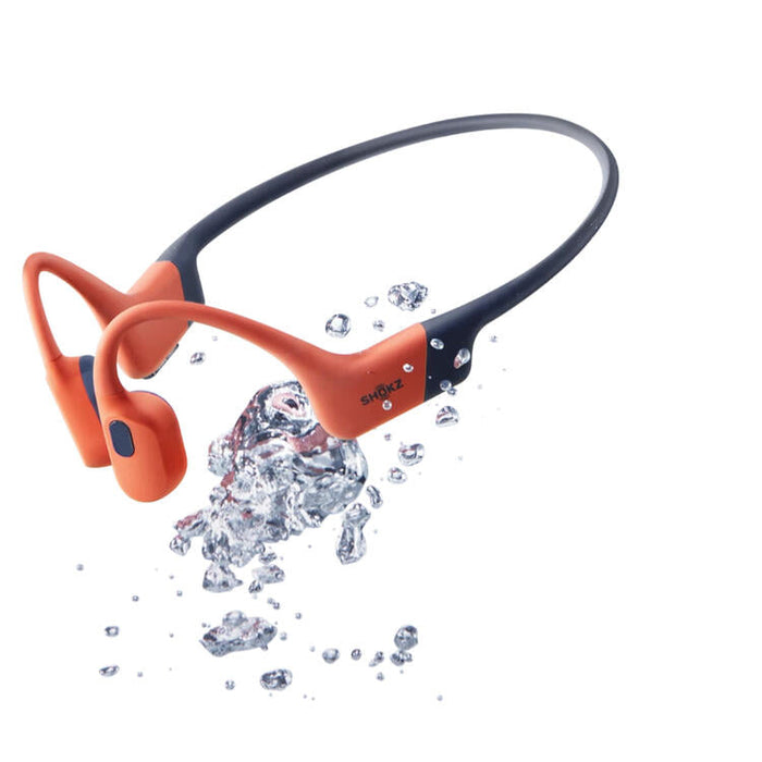 SHOKZ OpenSwim Pro | Écouteurs à conduction osseuse - Pour Natation - Bluetooth - IP68 - 9 Heures d'autonomie - Rouge