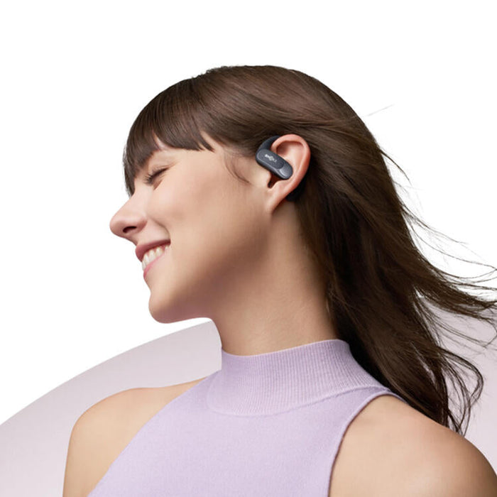 SHOKZ OpenFit Air | Écouteurs conduction osseuse - Jusqu'à 28 heures d'écoute - Bluetooth - Noir