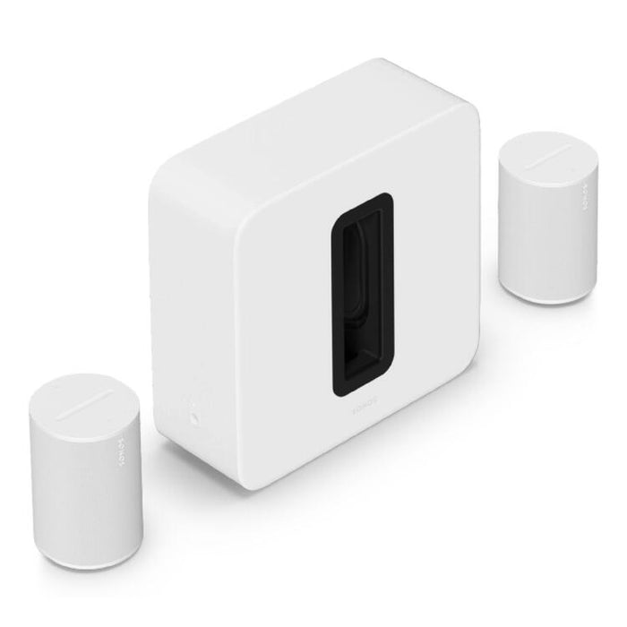 Sonos | High-End Home Theater Complementary Package - Sub 4 + 2 Era 100 - White