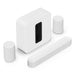 Sonos | High-End Immersive Set with Beam + Sub 4 + 2 Era 100 - Wireless - Wi-Fi - White-Sonxplus Chibougamau