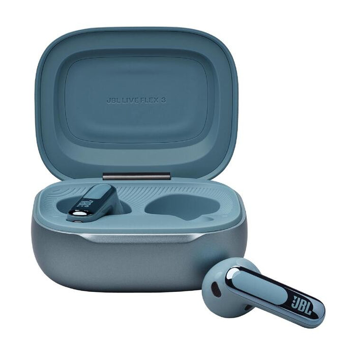 JBL Live Flex 3 | In-Ear Headphones - Wireless - Noise Cancelling - 1.45" Touchscreen - Blue