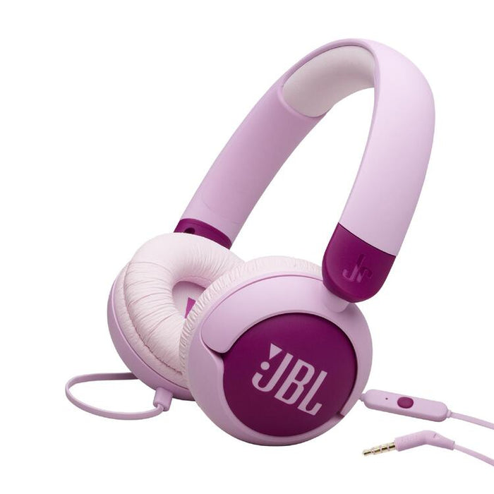 JBL JR320 | Wired circum-aural headphones for kids - JBL Safe Sound - Microphone - Mauve-SONXPLUS Chibougamau