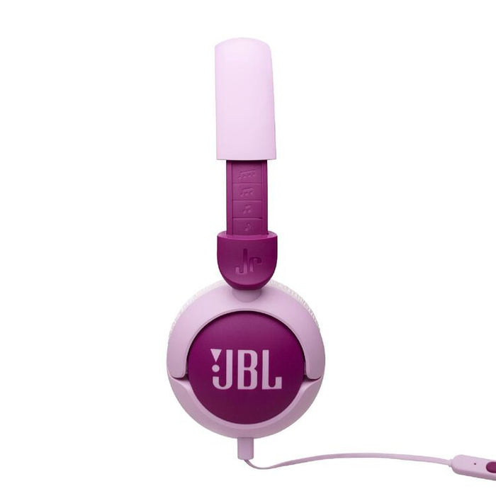 JBL JR320 | Wired circum-aural headphones for kids - JBL Safe Sound - Microphone - Mauve-SONXPLUS Chibougamau