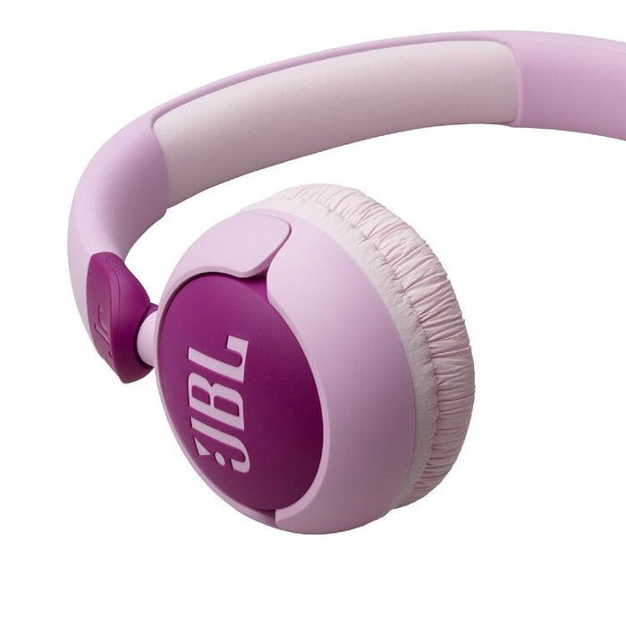 JBL JR320 | Wired circum-aural headphones for kids - JBL Safe Sound - Microphone - Mauve-SONXPLUS Chibougamau