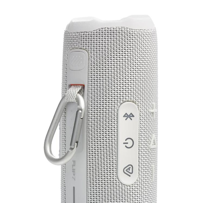 JBL Flip 7 | Haut-parleur portable - Bluetooth - Étanche - Jusqu'à 14 heures d'autonomie - Blanc-SONXPLUS Chibougamau