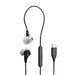JBL Endurance Run 3C | In-Ear Headphones - USB-C - Sport - Wired - IP65 - Black/Grey-SONXPLUS Chibougamau