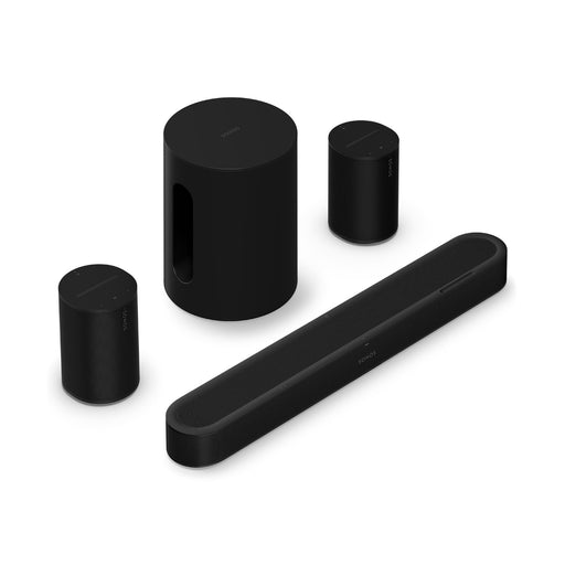 Sonos | Ensemble immersif avec Beam Ultra + Sub Mini + 2 Era 100 - Noir | 01 | Sonxplus Chibougamau