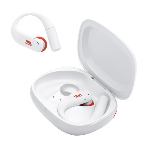 JBL Endurance Peak 4 | In-Ear Headphones - TwistLock  - White/Orange | 02 | Sonxplus Chibougamau