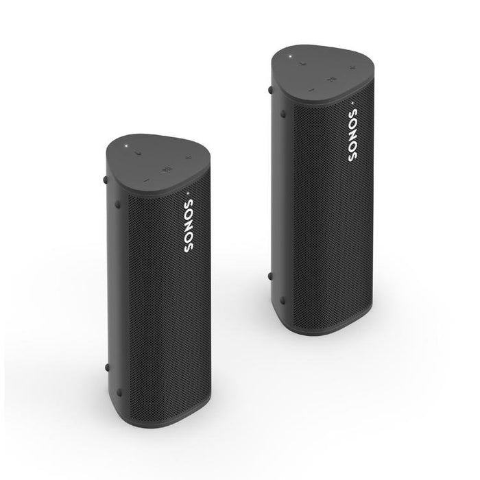 Sonos | Ensemble Aventure - 2 Haut-parleurs Roam portatifs - Bluetooth - Étanche - Noir