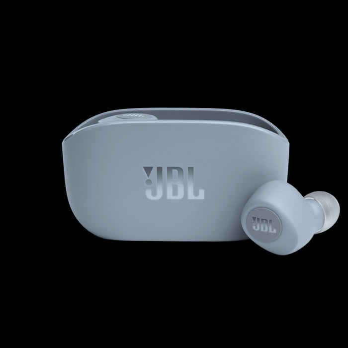 JBL Vibe 100TWS | Écouteurs 100% sans fil intra-auriculaires - Bluetooth - Isolation sonore - Microphone - Bleu