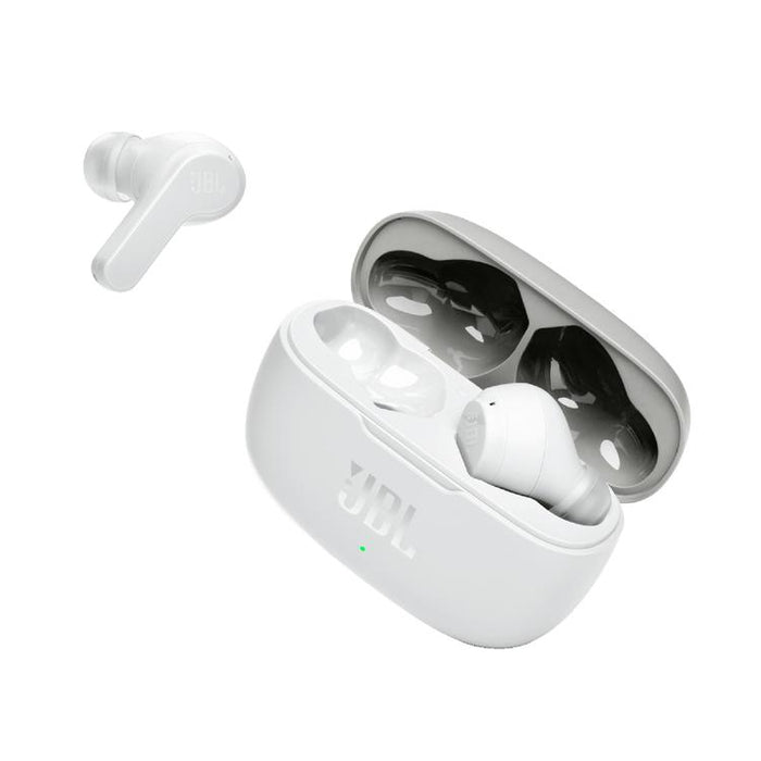 JBL Vibe 200TWS | Écouteurs 100% sans fil intra-auriculaires - Bluetooth - Son JBL Deep Bass - Microphone - Blanc