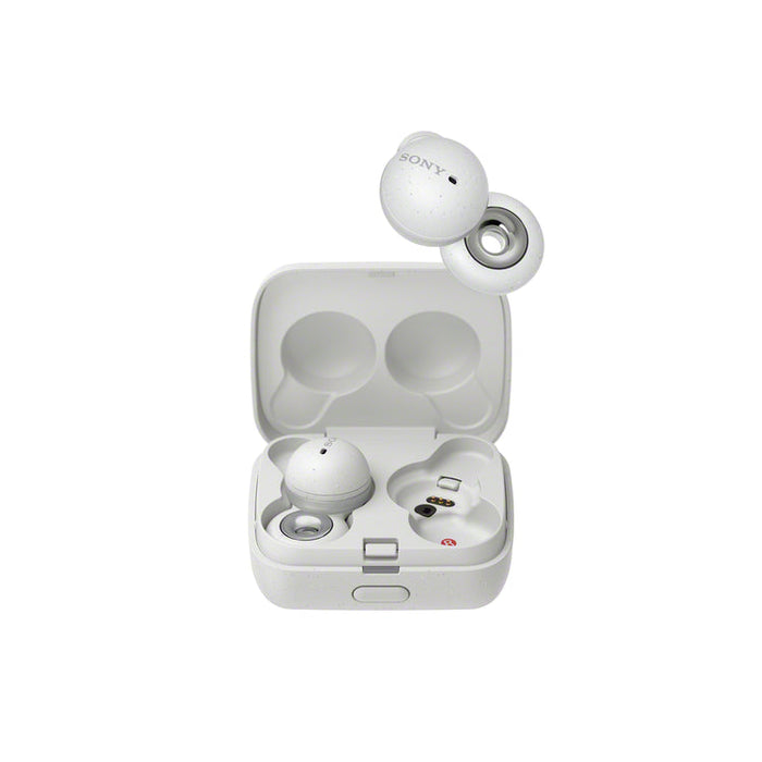 Sony WF-L900 | In-ear headphones - LinkBuds - 100% Wireless - Bluetooth - Microphone - Adaptive control - Up to 17.5 hours battery life - White-Sonxplus Chibougamau