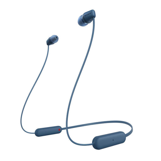 Sony WI-C100 | In-ear headphones - Wireless - Bluetooth - Around the neck - Microphone - IPX4 - Blue-Sonxplus Chibougamau