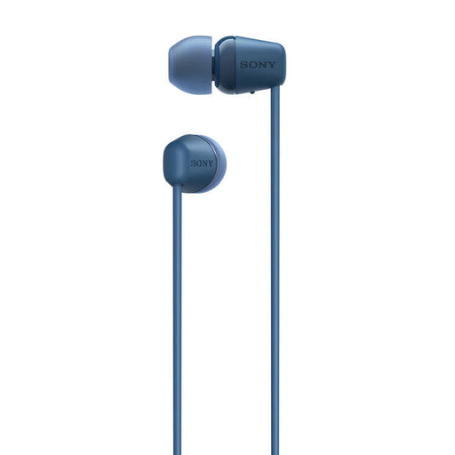 Sony WI-C100 | In-ear headphones - Wireless - Bluetooth - Around the neck - Microphone - IPX4 - Blue-Sonxplus Chibougamau