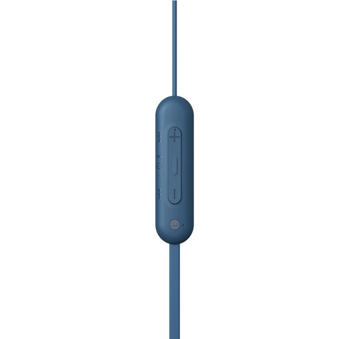 Sony WI-C100 | In-ear headphones - Wireless - Bluetooth - Around the neck - Microphone - IPX4 - Blue-Sonxplus Chibougamau