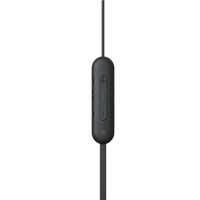 Sony WI-C100 | In-ear headphones - Wireless - Bluetooth - Around the neck - Microphone - IPX4 - Black-Sonxplus Chibougamau