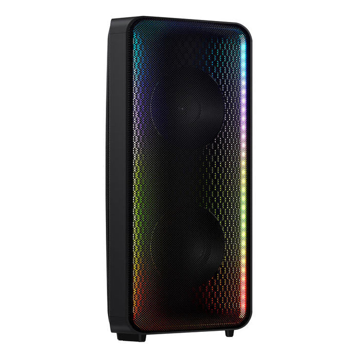 Samsung MX-ST40B | Haut-parleur portable puissant - Tour de son - Bluetooth - 160W - Bidirectionnels - Lumières à DEL - Connexion Bluetooth multiple - Noir-Sonxplus Chibougamau