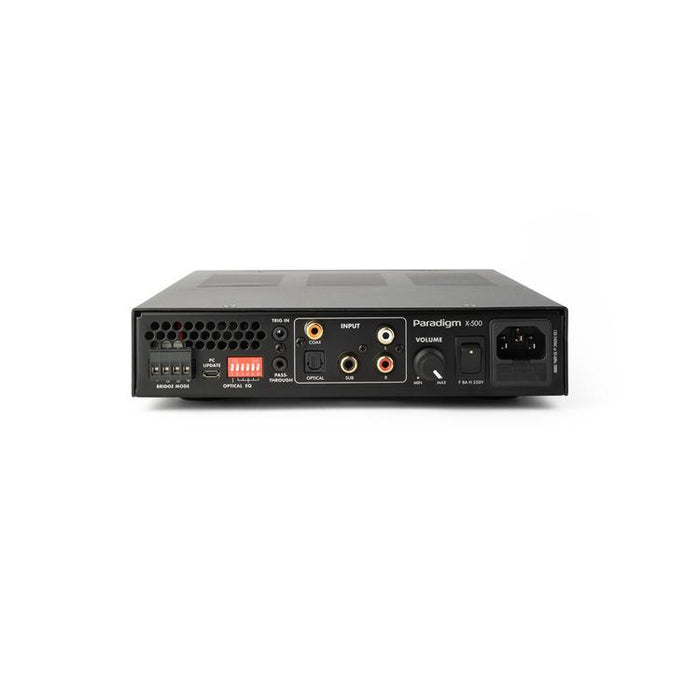 Paradigm X-500 | Stereo Amplifier - 2 channel or bridged single channel - Up to 500 watts of power - Slim - Black-Sonxplus Chibougamau