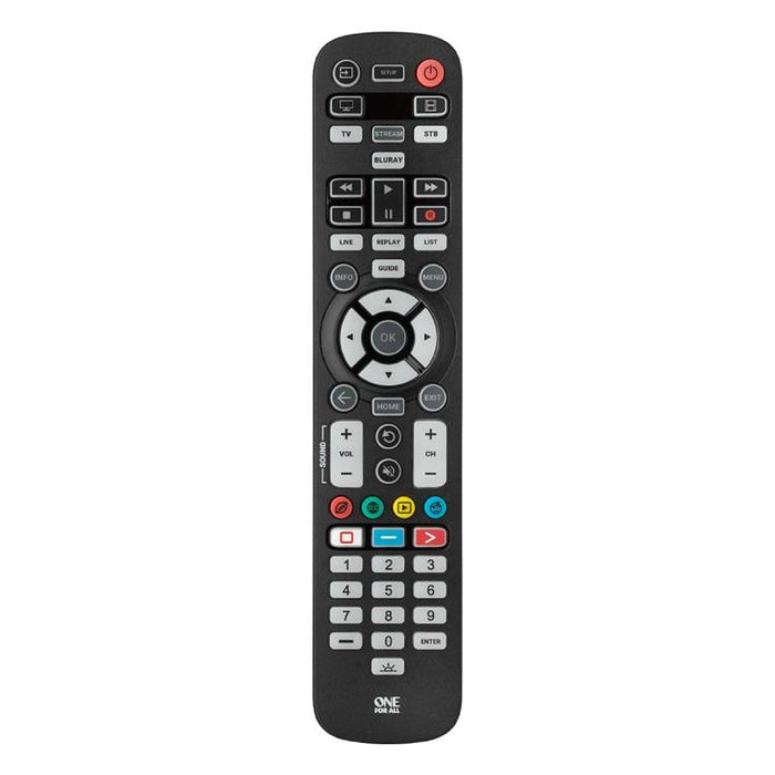 One for All URC3640R | Universal TV remote control - Essential Series - For 4 devices-Sonxplus Chibougamau